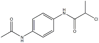 N-(4-Acetylamino-phenyl)-2-chloro-propionamide Structure