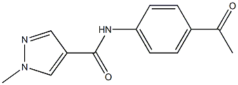 N-(4-acetylphenyl)-1-methyl-1H-pyrazole-4-carboxamide Structure