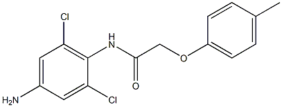 N-(4-amino-2,6-dichlorophenyl)-2-(4-methylphenoxy)acetamide 구조식 이미지