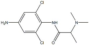 N-(4-amino-2,6-dichlorophenyl)-2-(dimethylamino)propanamide Structure