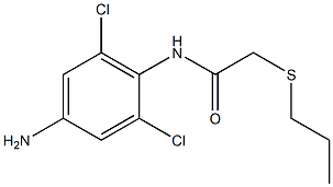 N-(4-amino-2,6-dichlorophenyl)-2-(propylsulfanyl)acetamide Structure