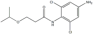 N-(4-amino-2,6-dichlorophenyl)-3-(propan-2-yloxy)propanamide 구조식 이미지