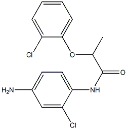 N-(4-amino-2-chlorophenyl)-2-(2-chlorophenoxy)propanamide 구조식 이미지