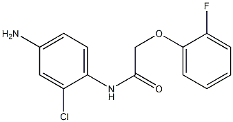 N-(4-amino-2-chlorophenyl)-2-(2-fluorophenoxy)acetamide 구조식 이미지