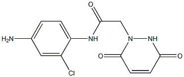 N-(4-amino-2-chlorophenyl)-2-(3,6-dioxo-3,6-dihydropyridazin-1(2H)-yl)acetamide 구조식 이미지