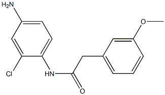 N-(4-amino-2-chlorophenyl)-2-(3-methoxyphenyl)acetamide 구조식 이미지