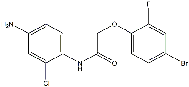 N-(4-amino-2-chlorophenyl)-2-(4-bromo-2-fluorophenoxy)acetamide Structure
