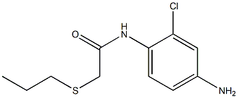 N-(4-amino-2-chlorophenyl)-2-(propylsulfanyl)acetamide 구조식 이미지