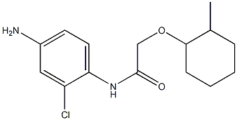 N-(4-amino-2-chlorophenyl)-2-[(2-methylcyclohexyl)oxy]acetamide 구조식 이미지