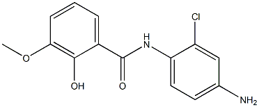 N-(4-amino-2-chlorophenyl)-2-hydroxy-3-methoxybenzamide 구조식 이미지