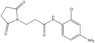 N-(4-amino-2-chlorophenyl)-3-(2,5-dioxopyrrolidin-1-yl)propanamide Structure