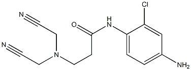 N-(4-amino-2-chlorophenyl)-3-[bis(cyanomethyl)amino]propanamide 구조식 이미지