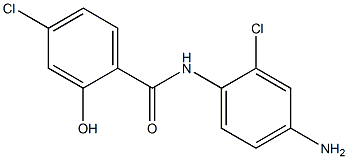 N-(4-amino-2-chlorophenyl)-4-chloro-2-hydroxybenzamide 구조식 이미지