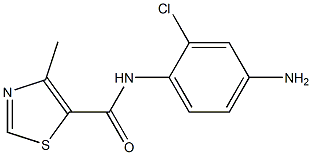 N-(4-amino-2-chlorophenyl)-4-methyl-1,3-thiazole-5-carboxamide Structure