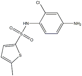 N-(4-amino-2-chlorophenyl)-5-methylthiophene-2-sulfonamide 구조식 이미지