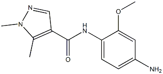 N-(4-amino-2-methoxyphenyl)-1,5-dimethyl-1H-pyrazole-4-carboxamide 구조식 이미지