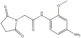 N-(4-amino-2-methoxyphenyl)-2-(2,5-dioxopyrrolidin-1-yl)acetamide 구조식 이미지