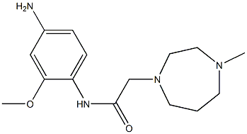 N-(4-amino-2-methoxyphenyl)-2-(4-methyl-1,4-diazepan-1-yl)acetamide 구조식 이미지