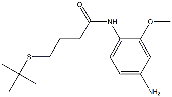 N-(4-amino-2-methoxyphenyl)-4-(tert-butylsulfanyl)butanamide Structure