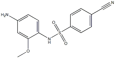 N-(4-amino-2-methoxyphenyl)-4-cyanobenzene-1-sulfonamide 구조식 이미지