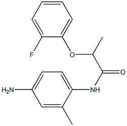 N-(4-amino-2-methylphenyl)-2-(2-fluorophenoxy)propanamide 구조식 이미지