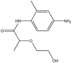 N-(4-amino-2-methylphenyl)-2-(2-hydroxyethoxy)propanamide Structure