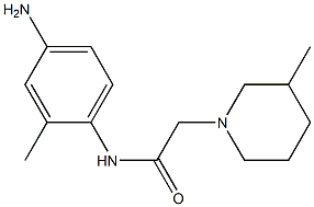 N-(4-amino-2-methylphenyl)-2-(3-methylpiperidin-1-yl)acetamide 구조식 이미지