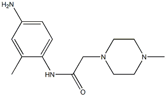 N-(4-amino-2-methylphenyl)-2-(4-methylpiperazin-1-yl)acetamide 구조식 이미지