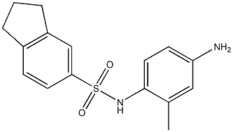 N-(4-amino-2-methylphenyl)-2,3-dihydro-1H-indene-5-sulfonamide 구조식 이미지