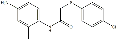 N-(4-amino-2-methylphenyl)-2-[(4-chlorophenyl)sulfanyl]acetamide Structure