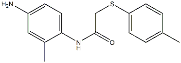 N-(4-amino-2-methylphenyl)-2-[(4-methylphenyl)sulfanyl]acetamide Structure