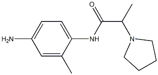 N-(4-amino-2-methylphenyl)-2-pyrrolidin-1-ylpropanamide Structure
