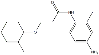 N-(4-amino-2-methylphenyl)-3-[(2-methylcyclohexyl)oxy]propanamide 구조식 이미지