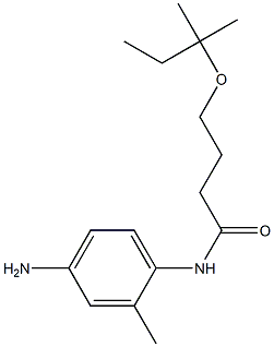 N-(4-amino-2-methylphenyl)-4-[(2-methylbutan-2-yl)oxy]butanamide 구조식 이미지