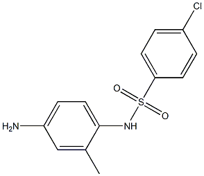 N-(4-amino-2-methylphenyl)-4-chlorobenzenesulfonamide 구조식 이미지