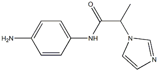 N-(4-aminophenyl)-2-(1H-imidazol-1-yl)propanamide 구조식 이미지