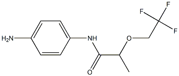 N-(4-aminophenyl)-2-(2,2,2-trifluoroethoxy)propanamide Structure
