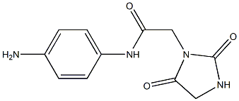 N-(4-aminophenyl)-2-(2,5-dioxoimidazolidin-1-yl)acetamide Structure