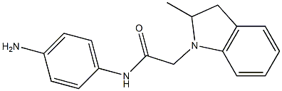 N-(4-aminophenyl)-2-(2-methyl-2,3-dihydro-1H-indol-1-yl)acetamide Structure