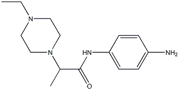 N-(4-aminophenyl)-2-(4-ethylpiperazin-1-yl)propanamide 구조식 이미지