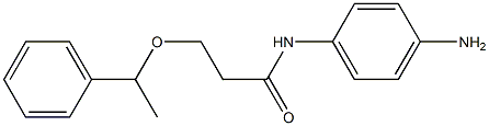 N-(4-aminophenyl)-3-(1-phenylethoxy)propanamide Structure