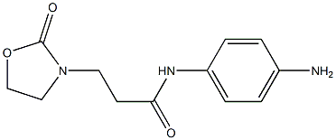 N-(4-aminophenyl)-3-(2-oxo-1,3-oxazolidin-3-yl)propanamide 구조식 이미지