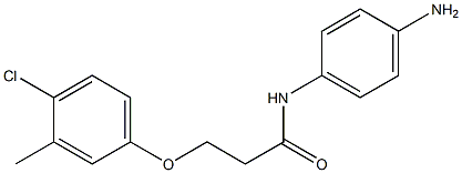 N-(4-aminophenyl)-3-(4-chloro-3-methylphenoxy)propanamide Structure