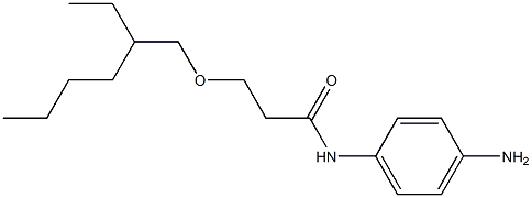 N-(4-aminophenyl)-3-[(2-ethylhexyl)oxy]propanamide 구조식 이미지