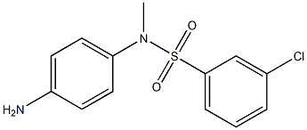 N-(4-aminophenyl)-3-chloro-N-methylbenzene-1-sulfonamide 구조식 이미지