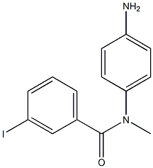 N-(4-aminophenyl)-3-iodo-N-methylbenzamide 구조식 이미지