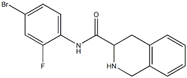 N-(4-bromo-2-fluorophenyl)-1,2,3,4-tetrahydroisoquinoline-3-carboxamide 구조식 이미지