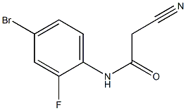 N-(4-bromo-2-fluorophenyl)-2-cyanoacetamide 구조식 이미지