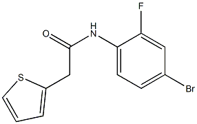 N-(4-bromo-2-fluorophenyl)-2-thien-2-ylacetamide Structure