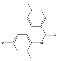 N-(4-bromo-2-fluorophenyl)-4-iodobenzamide 구조식 이미지